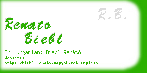 renato biebl business card